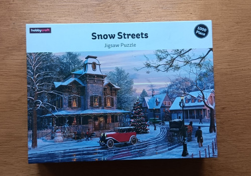 Snow streets christmas jigsaw - snow,